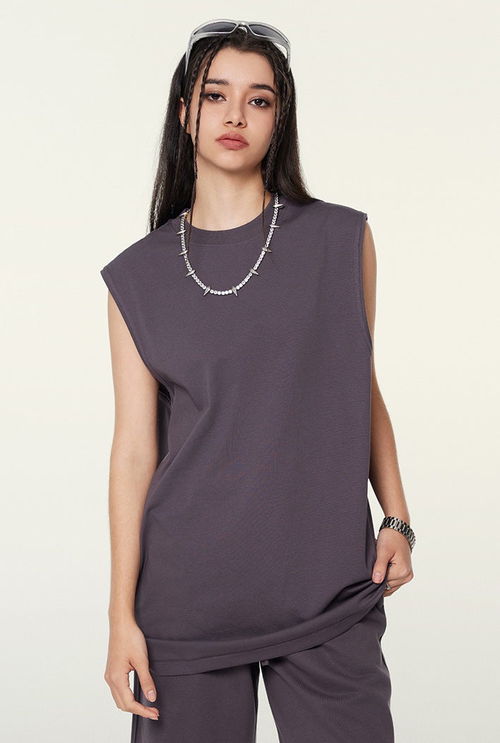 Unisex Longline Loose Tank Top(230GSM)