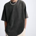 Unisex Washed Oversized Short Sleeve T-Shirt