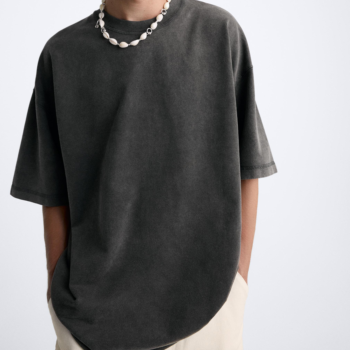 Unisex Washed Oversized Short Sleeve T-Shirt