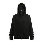 Windproof Sports Zip-up Hoodie with Built-in Face Mask