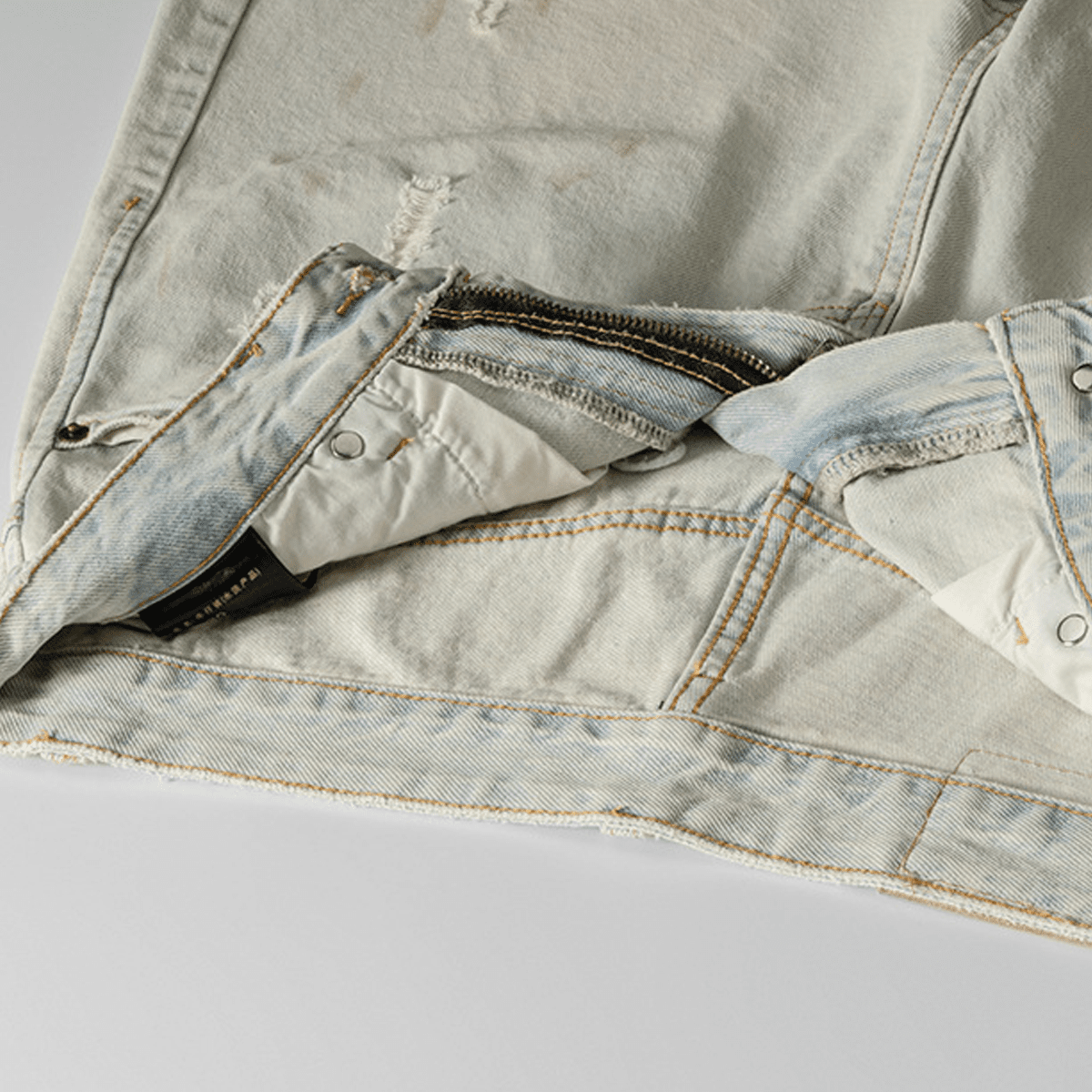 Unisex Distressed Denim Shorts