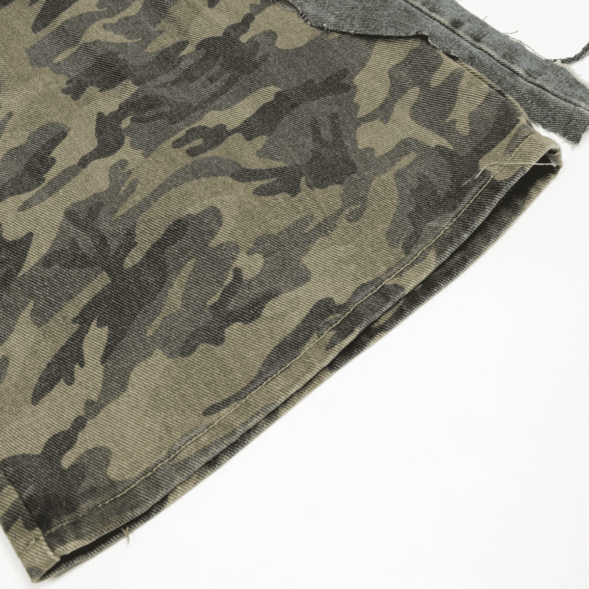 Unisex Camouflage Denim Shorts