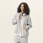 unisex fleece zip-up baseball jacket