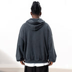 Reverse Pocket Distressed Unisex Hoodie