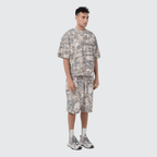 Unisex 100% Cotton French Terry Camo Shorts（400GSM）