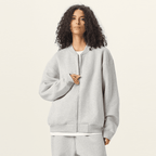 Unisex Fleece Zip-Up Baseball Jacket（360GSM）