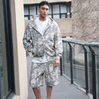 Unisex 100% Cotton French Terry Camo Shorts（400GSM）