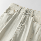 Unisex Distressed Denim Shorts