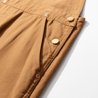 Unisex Loose-Fit Utility Bib Overall Jumpsuit