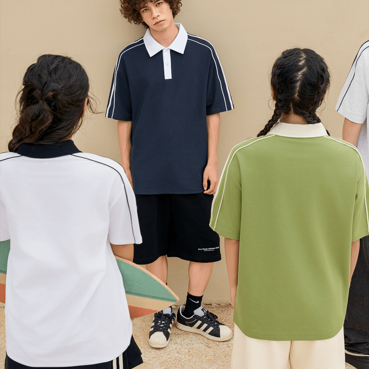 Unisex Contrast Collar Short-Sleeve Polo Shirt（240GSM）