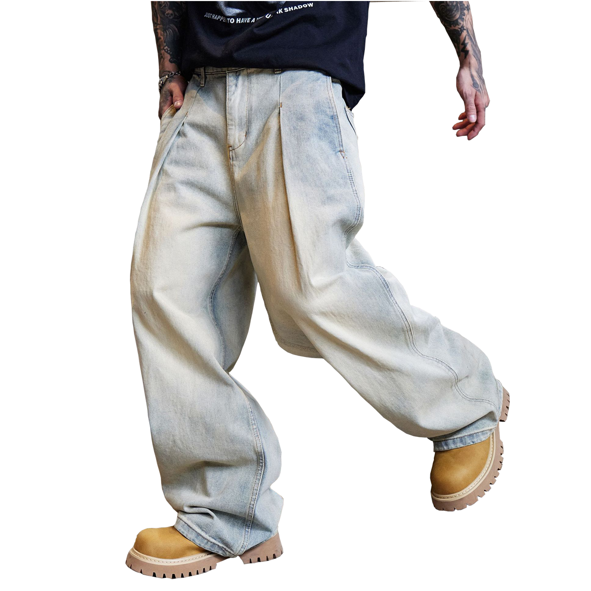 Relaxed Wide-Leg Jeans