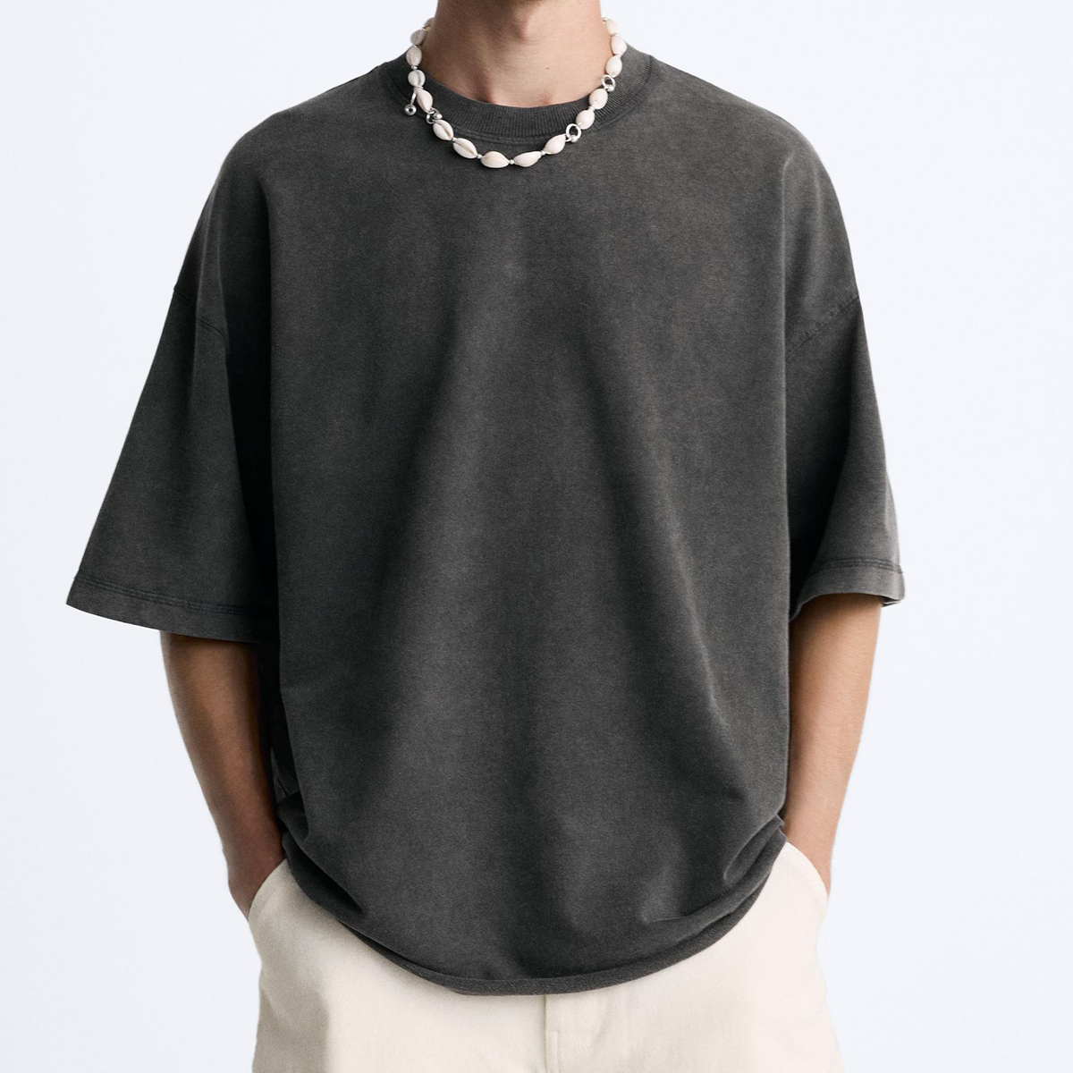 Unisex Washed Oversized Short Sleeve T-Shirt