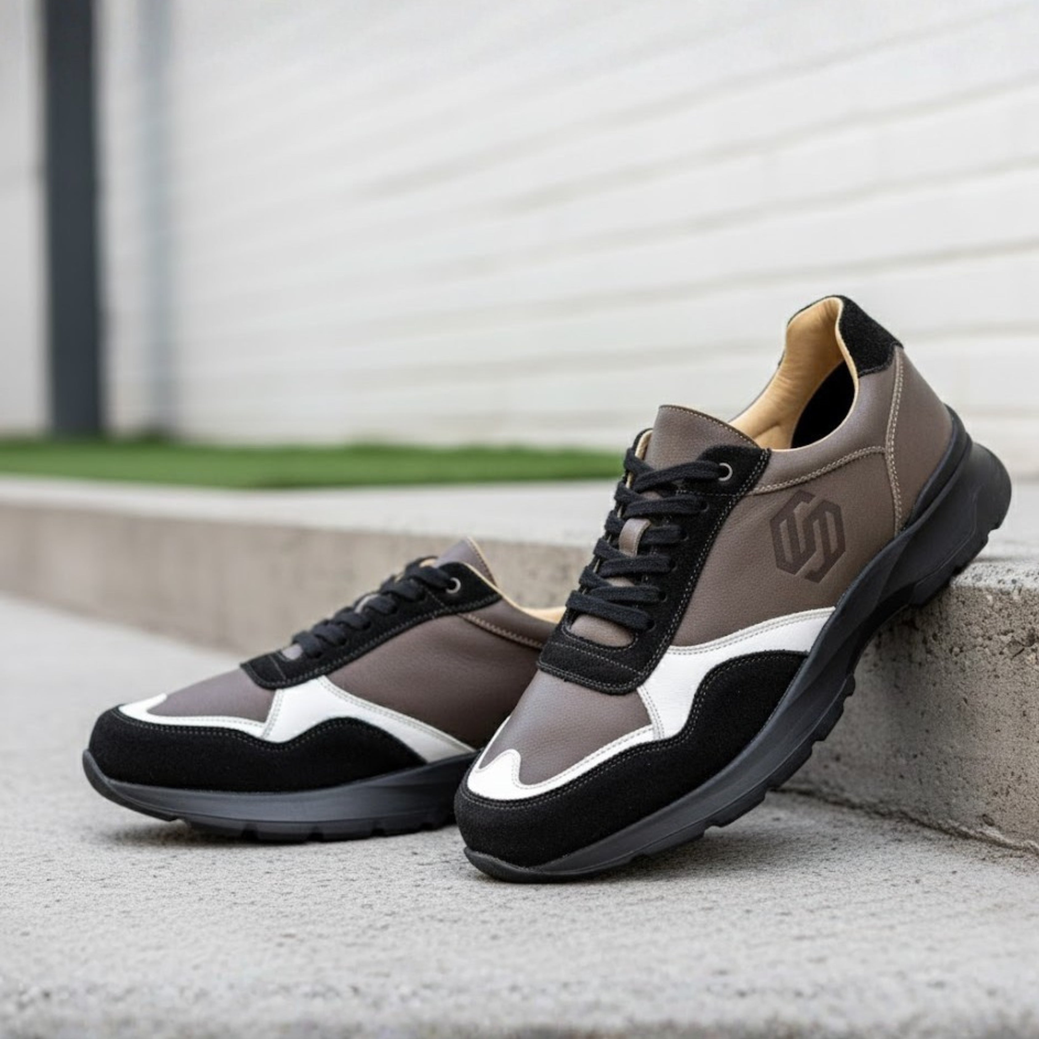 Premium White Leather Sneakers