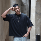 Unisex Cropped Snow Washed T-shirt(300GSM)