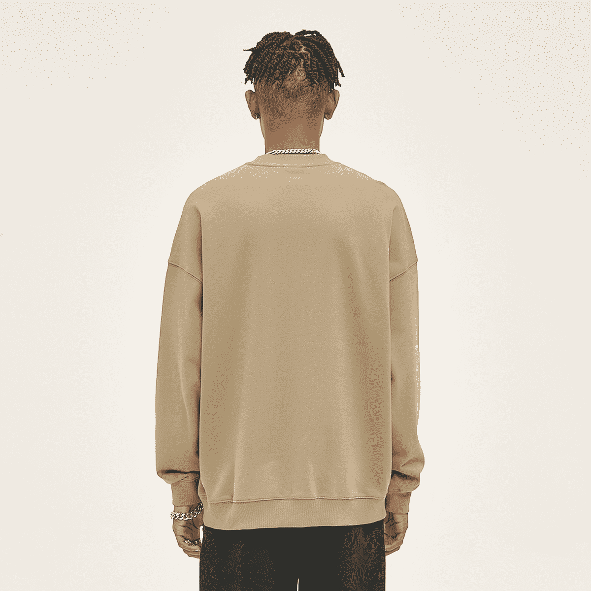 Unisex Cotton Lightweight Oversize Crewneck Sweatshirt