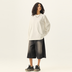 Unisex 100% Cotton Solid Color Long Sleeve T-shirt（280GSM）