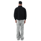 Unisex Stand-Up Collar Half-Zip Panelled Sweatshirt（460GSM）