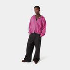 Unisex Cropped Double-Zip Hoodie