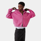 Unisex Cropped Double-Zip Hoodie (460 GSM)