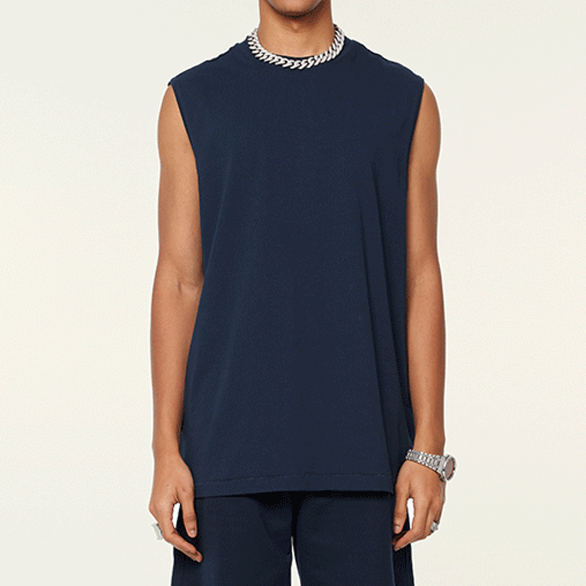Unisex Longline Loose Tank Top(230GSM)