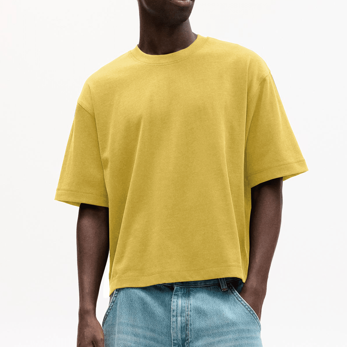 Unisex 100% Combed Cotton Cropped Oversized T-shirt (250g)