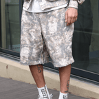 Unisex 100% Cotton French Terry Camo Shorts（400GSM）