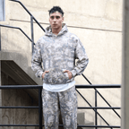 Unisex 100% Cotton Heavyweight French Terry Camo Hoodie（400GSM）