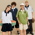 unisex polo shirt contrast collar