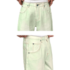 Loose-Fit Straight-Leg Washed Denim Jeans for Comfort