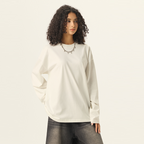 Unisex 100% Cotton Solid Color Long Sleeve T-shirt（280GSM）