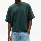 Unisex 100% Combed Cotton Cropped Oversized T-shirt (250g)
