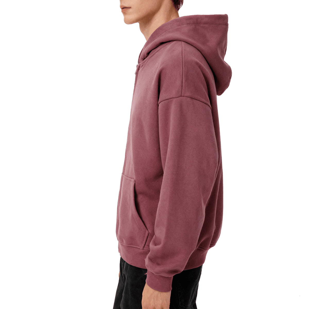 Unisex Cropped Oversized Zip-up Hoodie (460 GSM)
