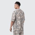 Unisex Cropped Camouflage Tree Print T-shirt（270GSM）