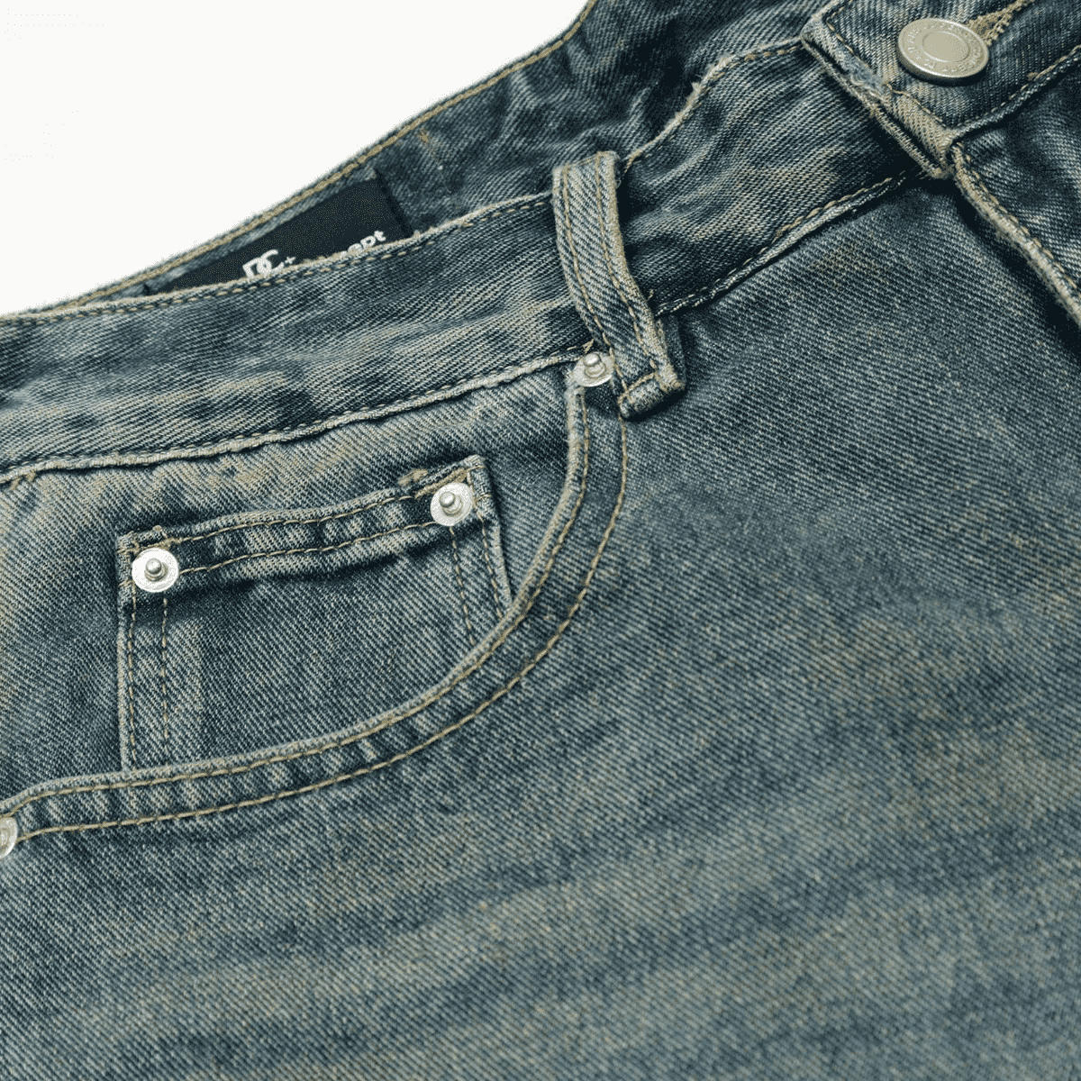 Unisex Camouflage Denim Shorts