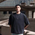 Unisex Cropped Snow Washed T-shirt(300GSM)