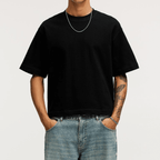 Unisex  Combed Cotton Cropped Oversized