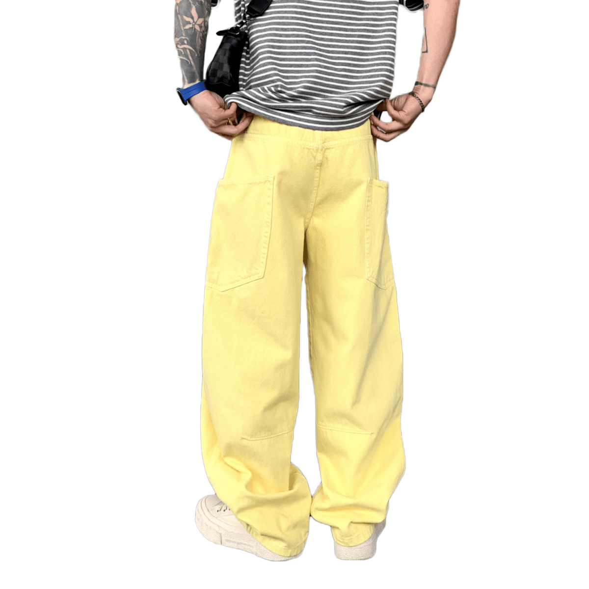 Unisex Loose Fit Straight-Leg Jeans with Soft Washed Finish