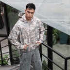 Unisex 100% Cotton Heavyweight French Terry Camo Hoodie（400GSM）