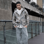 Unisex 100% Cotton Heavyweight French Terry Camo Zip-Up Hoodie (400 GSM)