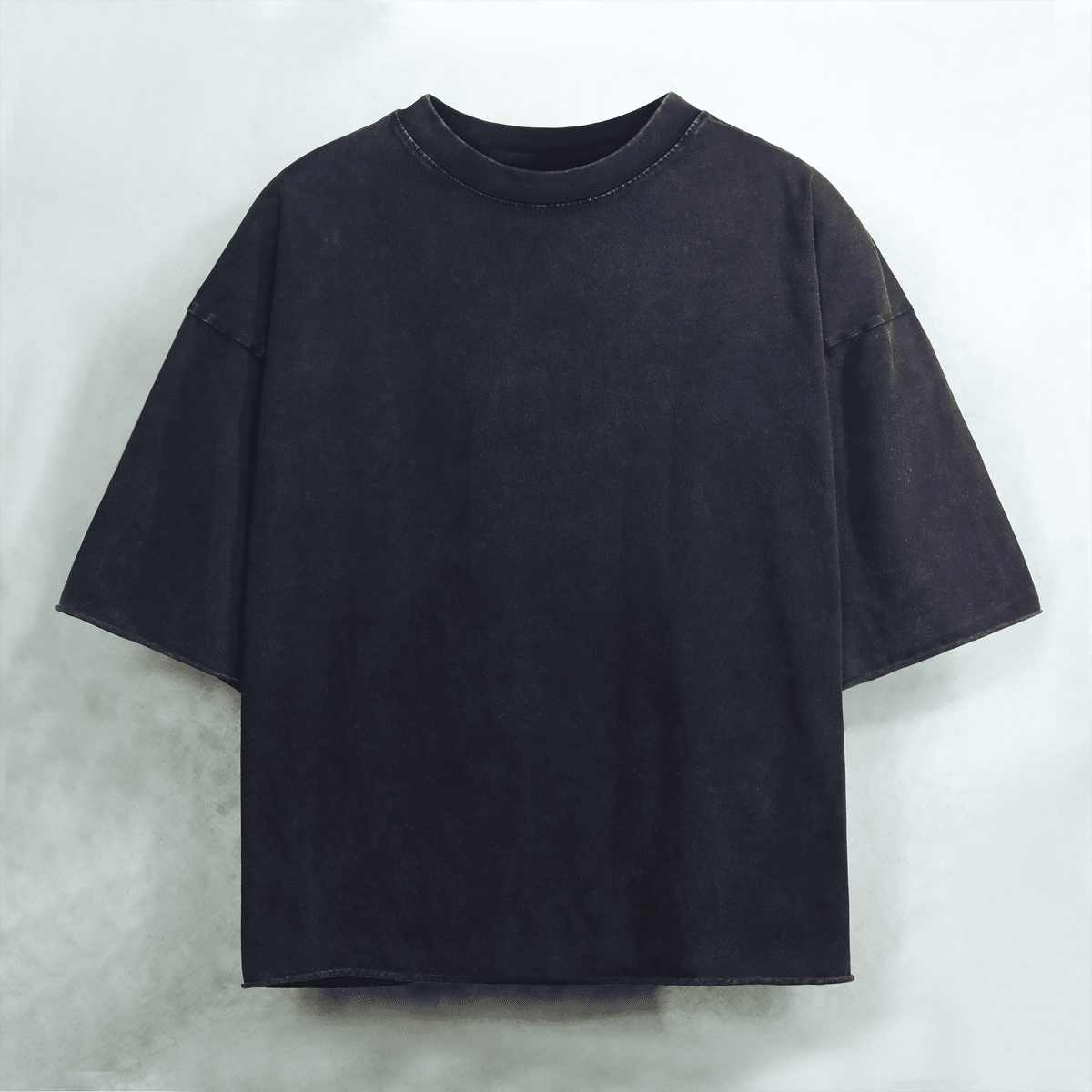 Unisex Cropped Snow Washed T-shirt(300GSM)