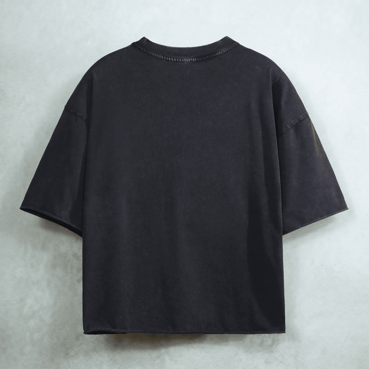 Unisex Cropped Snow Washed T-shirt(300GSM)