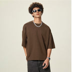 Unisex Cropped Loose T-shirt(280GSM)