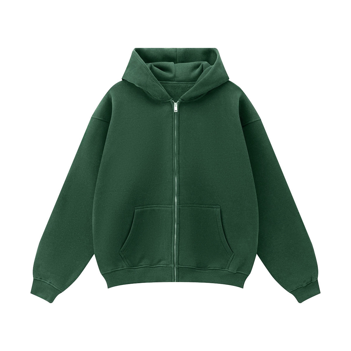 Unisex Fleece Zip-up Oversized Hoodie(380GSM)