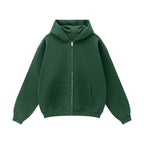 Unisex Fleece Zip-up Oversized Hoodie(380GSM)