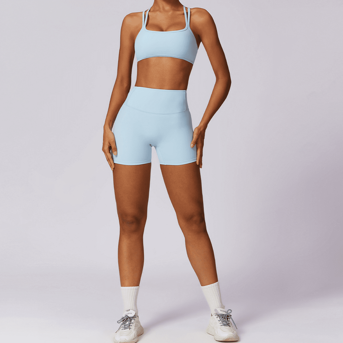 CloudFeel High-Waisted Compression Yoga Shorts