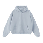 Unisex Cropped Double-Zip Hoodie (460 GSM)