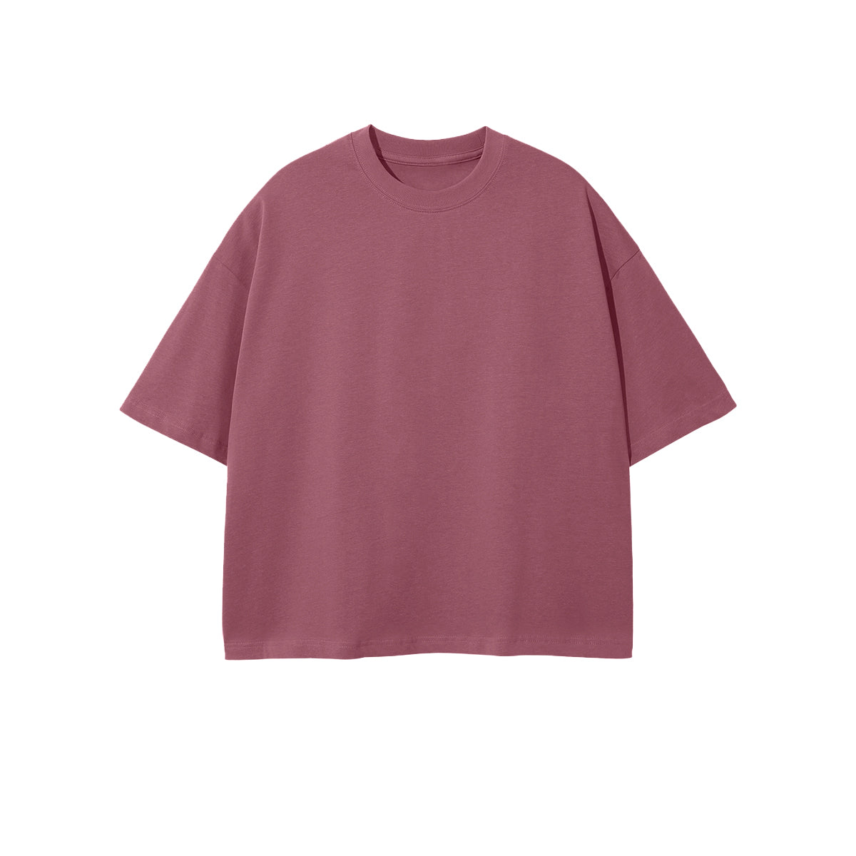 Unisex 100% Combed Cotton Cropped Oversized T-shirt