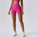CloudFeel High-Waisted Compression Yoga Shorts