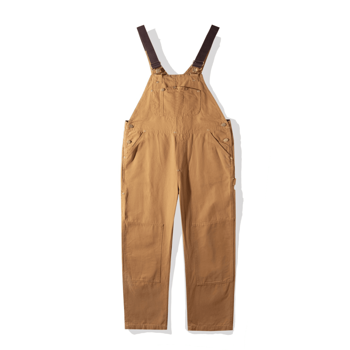 Unisex Loose-Fit Utility Bib Overall Jumpsuit