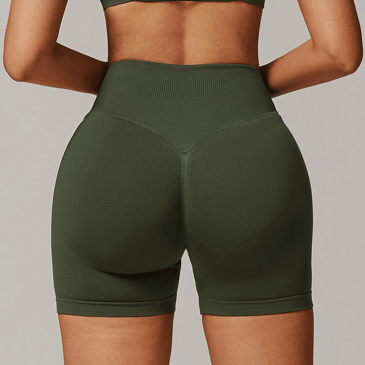 Seamless High-Waisted Yoga Shorts 121